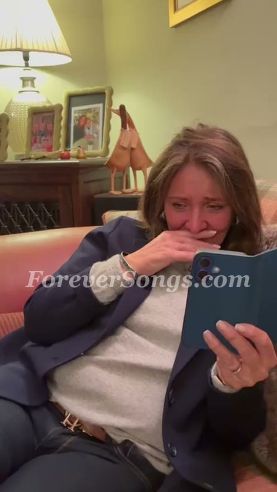 Customer reacting to their custom ForeverSongs song – reaction video 7