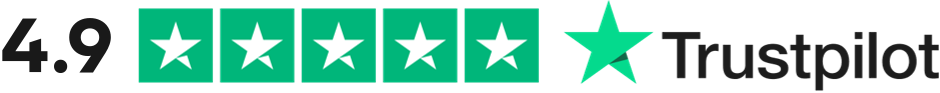 4.9/5 on Trustpilot